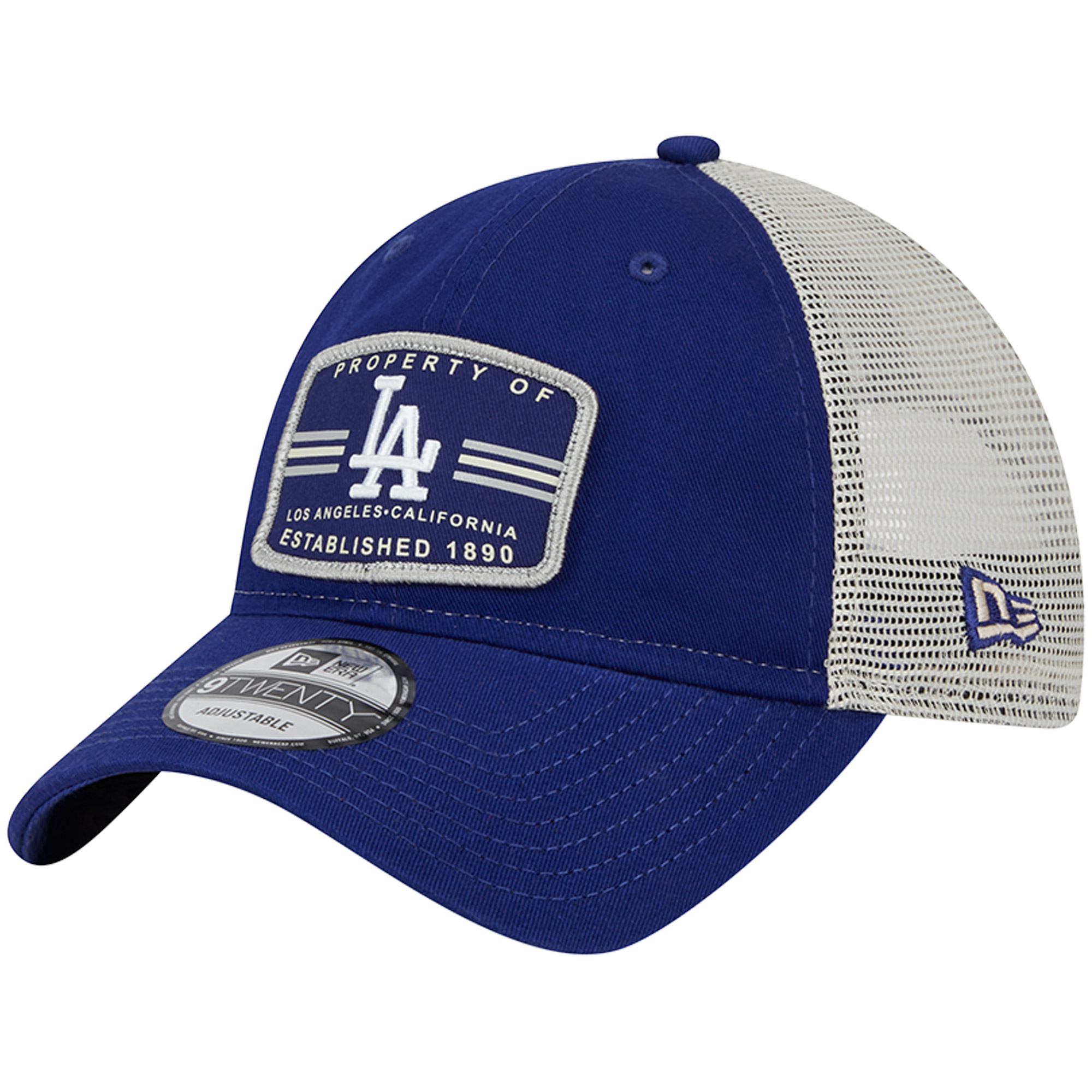 Men’s New Era Navy Los Angeles Dodgers Property Trucker 9TWENTY Snapback Hat