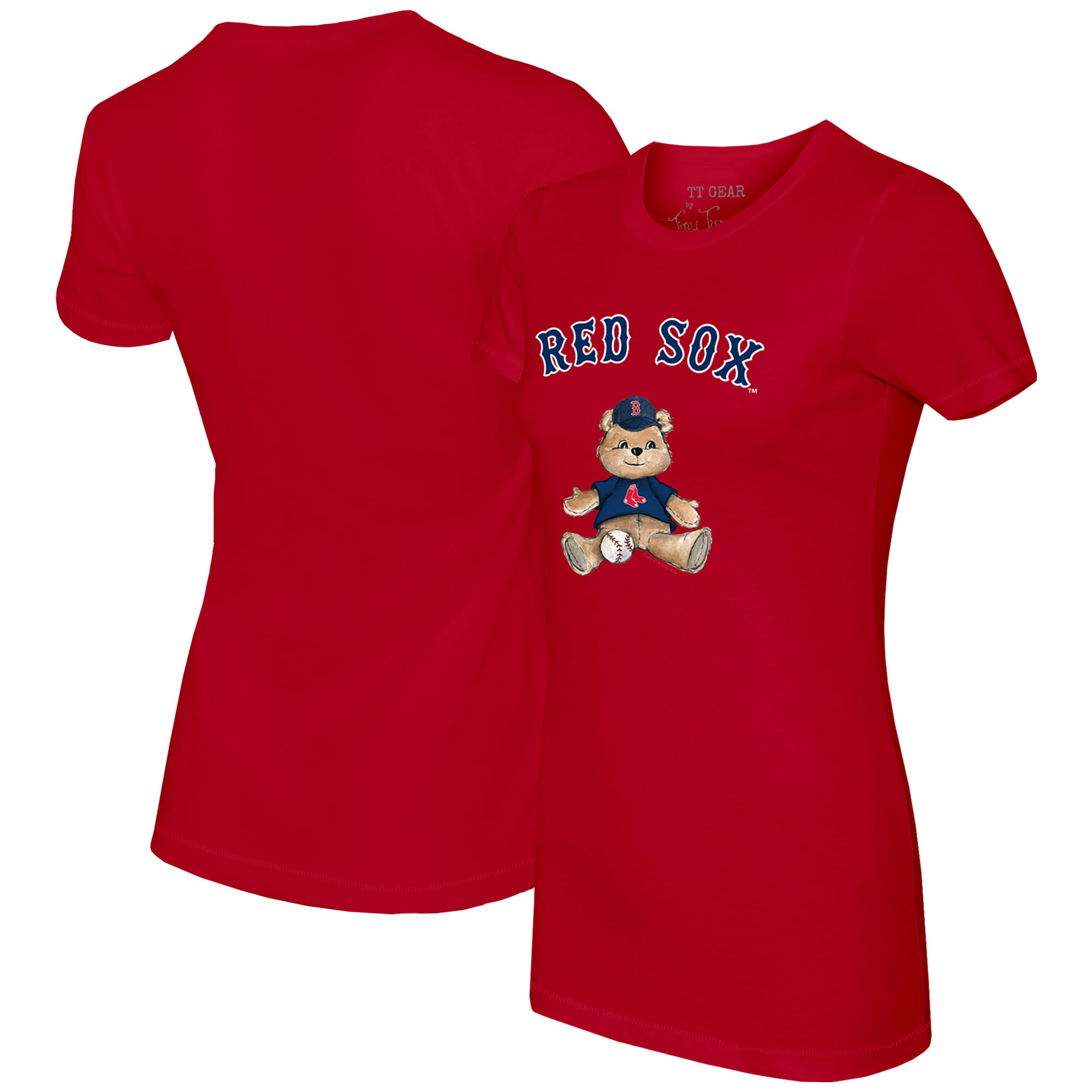 Women’s Tiny Turnip Red Boston Red Sox Teddy Boy T-Shirt