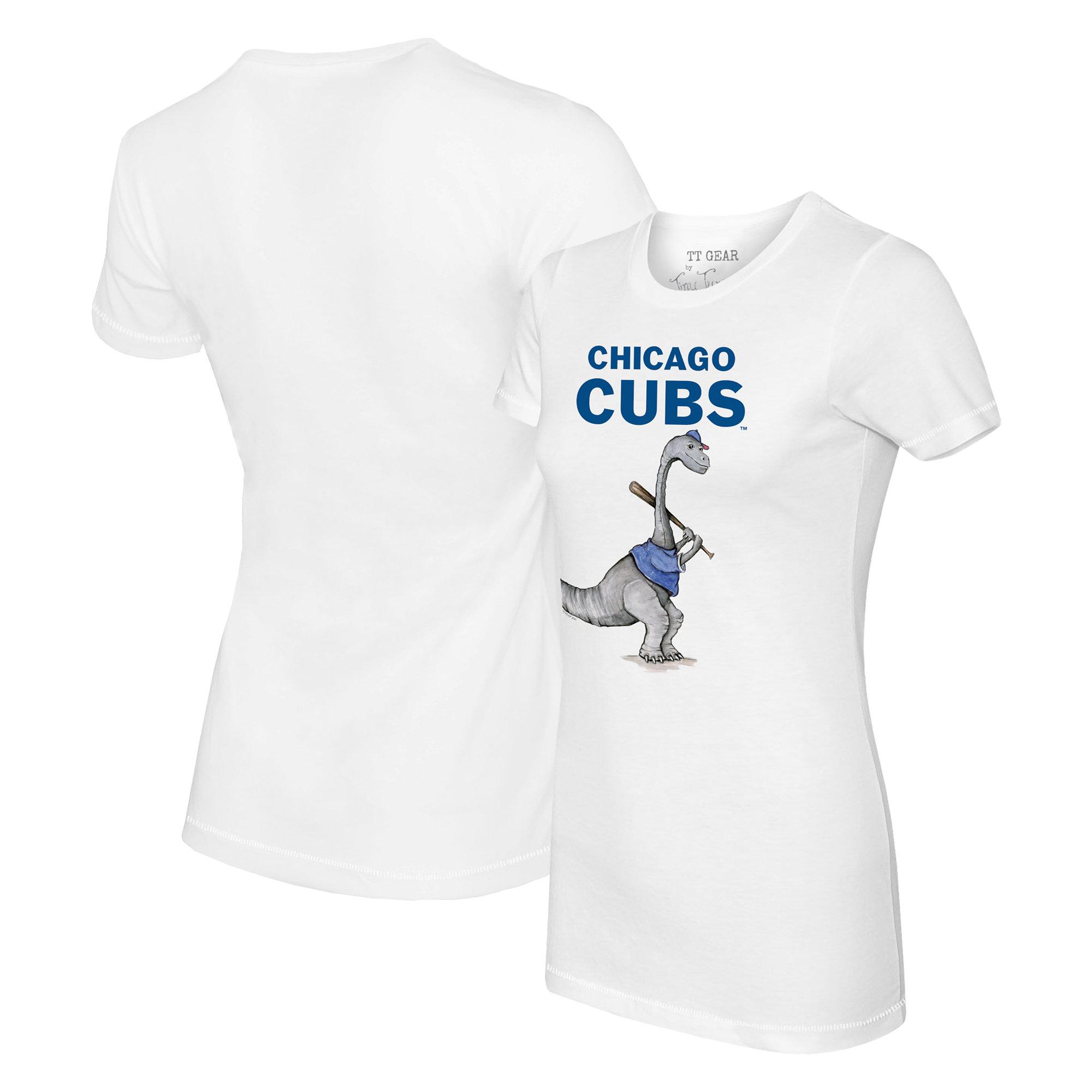 Women’s Tiny Turnip White Chicago Cubs Bronto T-Shirt