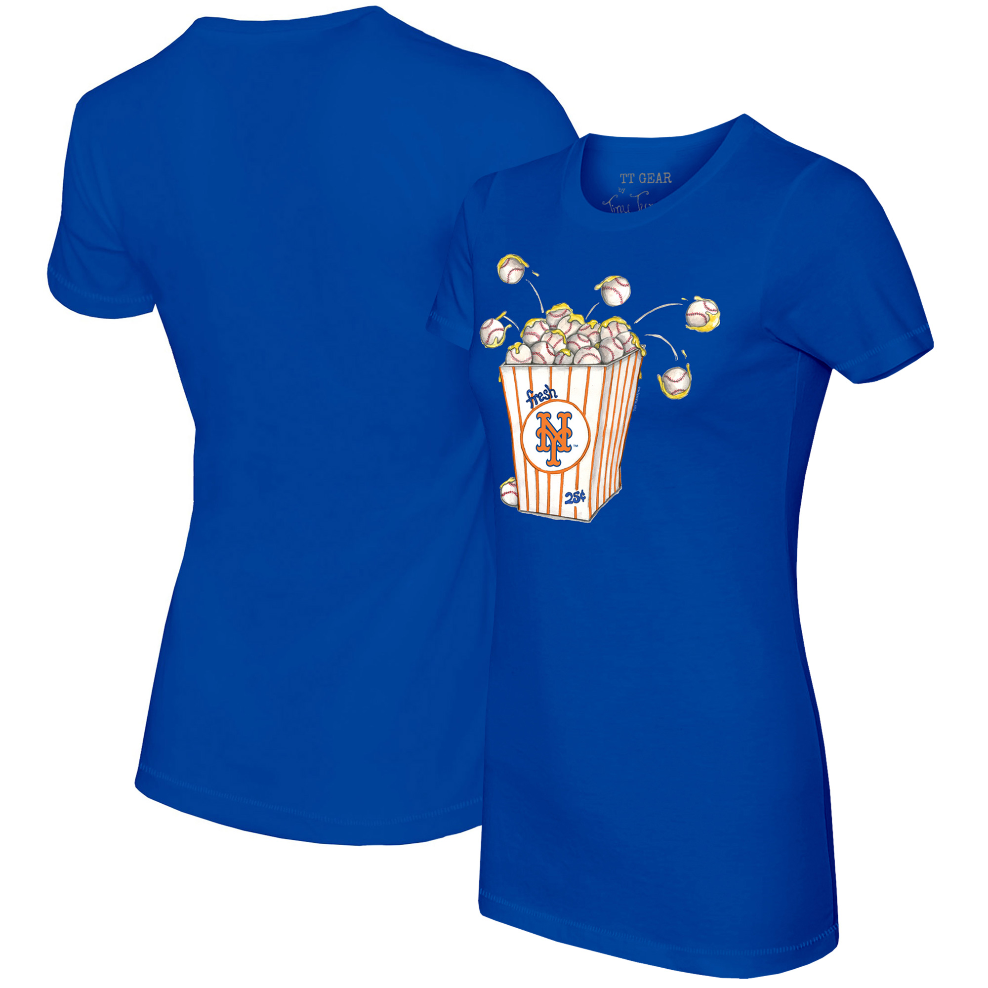 Women’s Tiny Turnip Royal New York Mets Popcorn T-Shirt