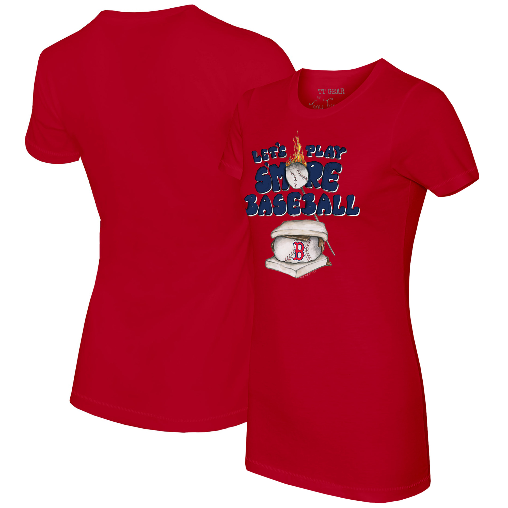 Women’s Tiny Turnip Red Boston Red Sox Smores T-Shirt