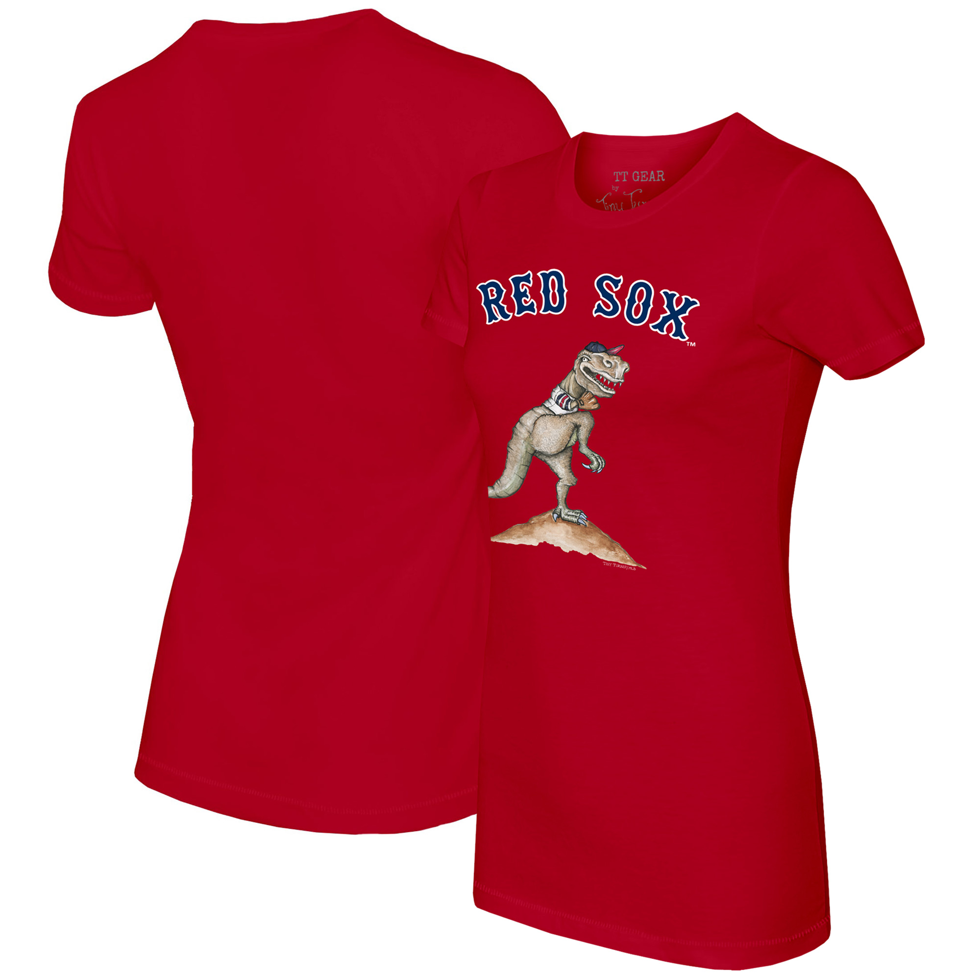 Women’s Tiny Turnip  Red Boston Red Sox TT Rex T-Shirt