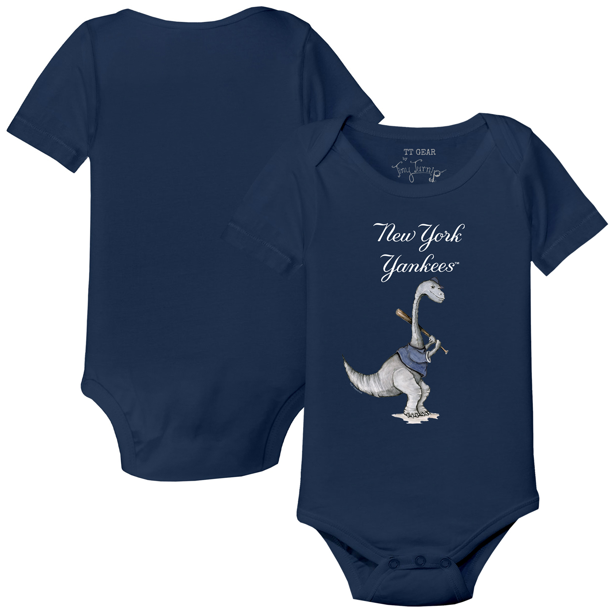 Infant Tiny Turnip Navy New York Yankees Bronto Bodysuit