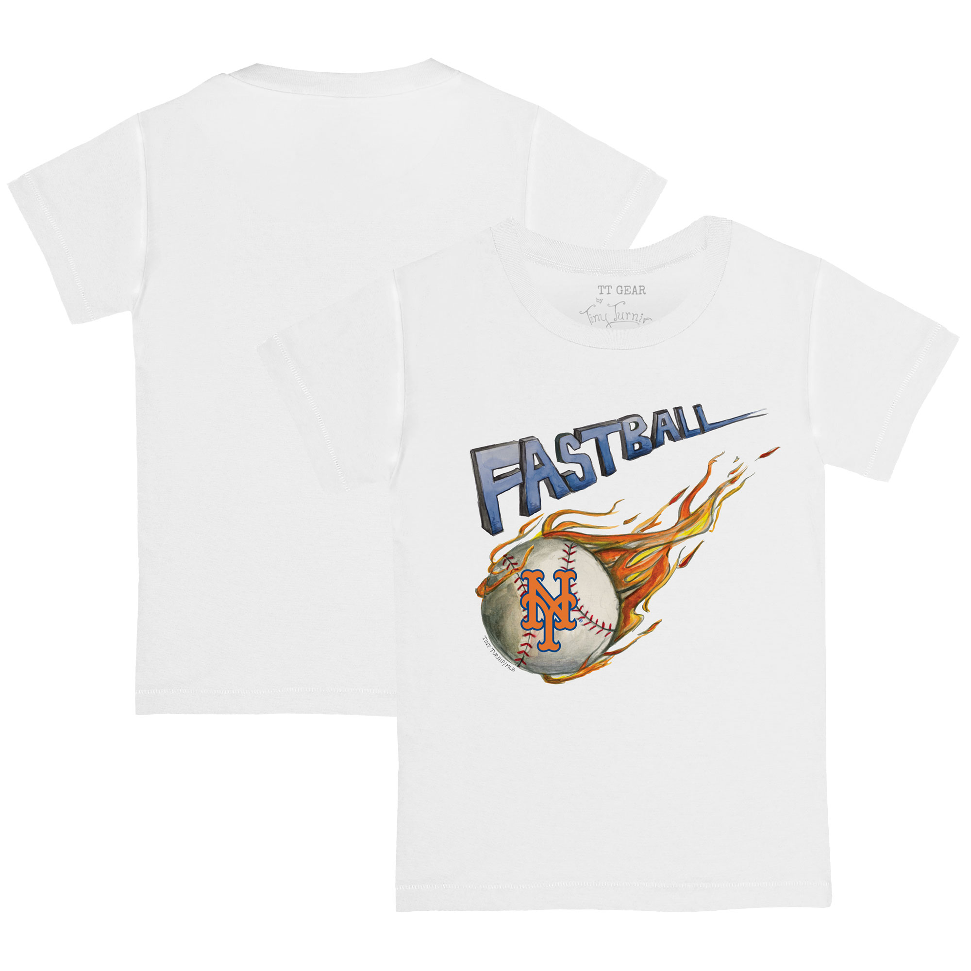 Infant Tiny Turnip White New York Mets Fastball T-Shirt