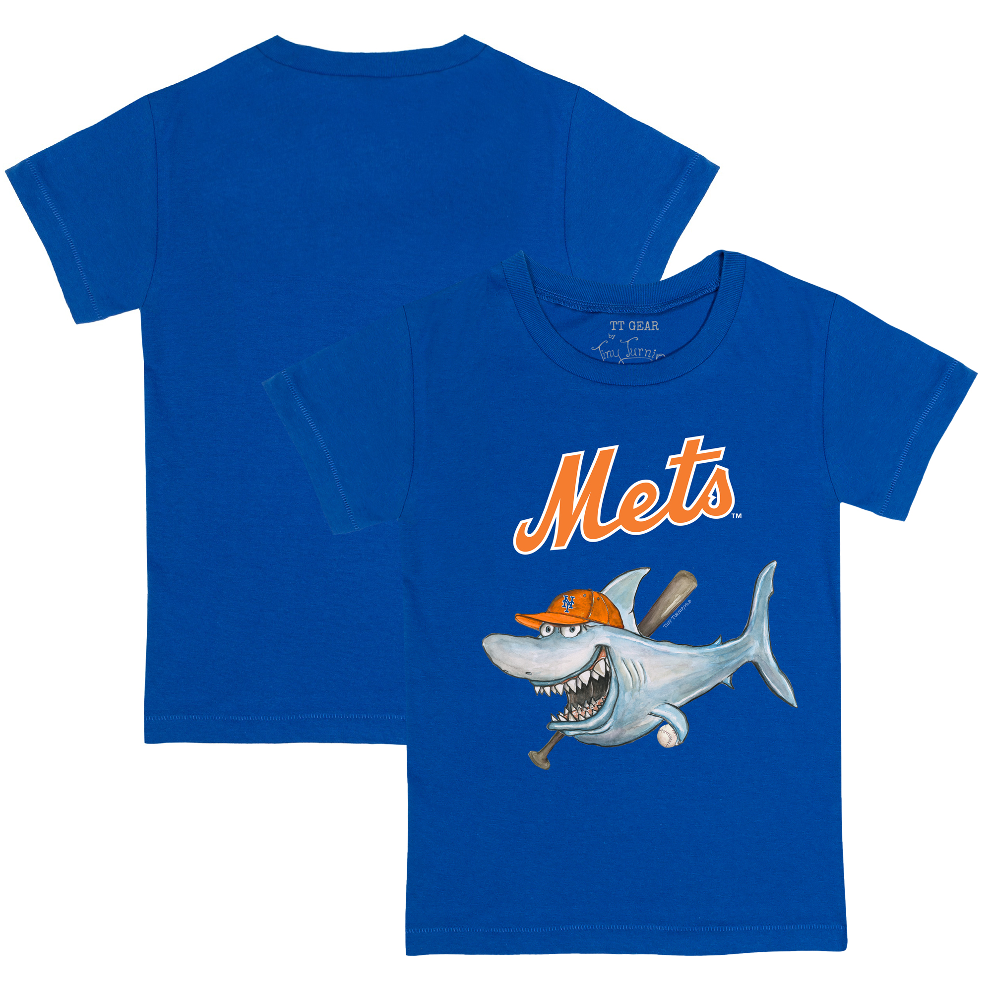 Infant Tiny Turnip Royal New York Mets Shark T-Shirt