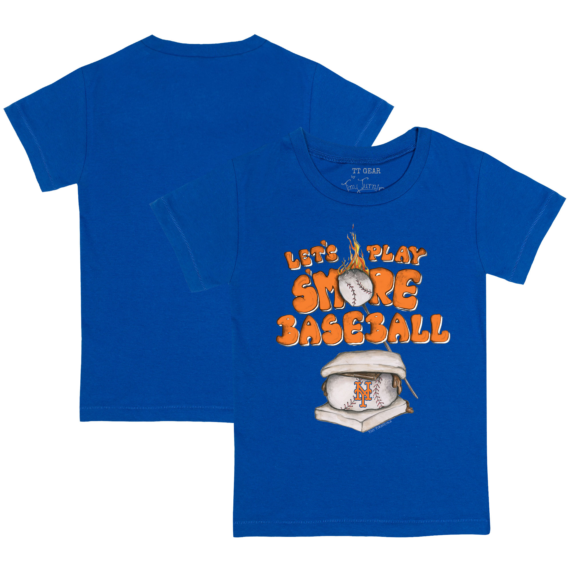 Infant Tiny Turnip Royal New York Mets Smores T-Shirt