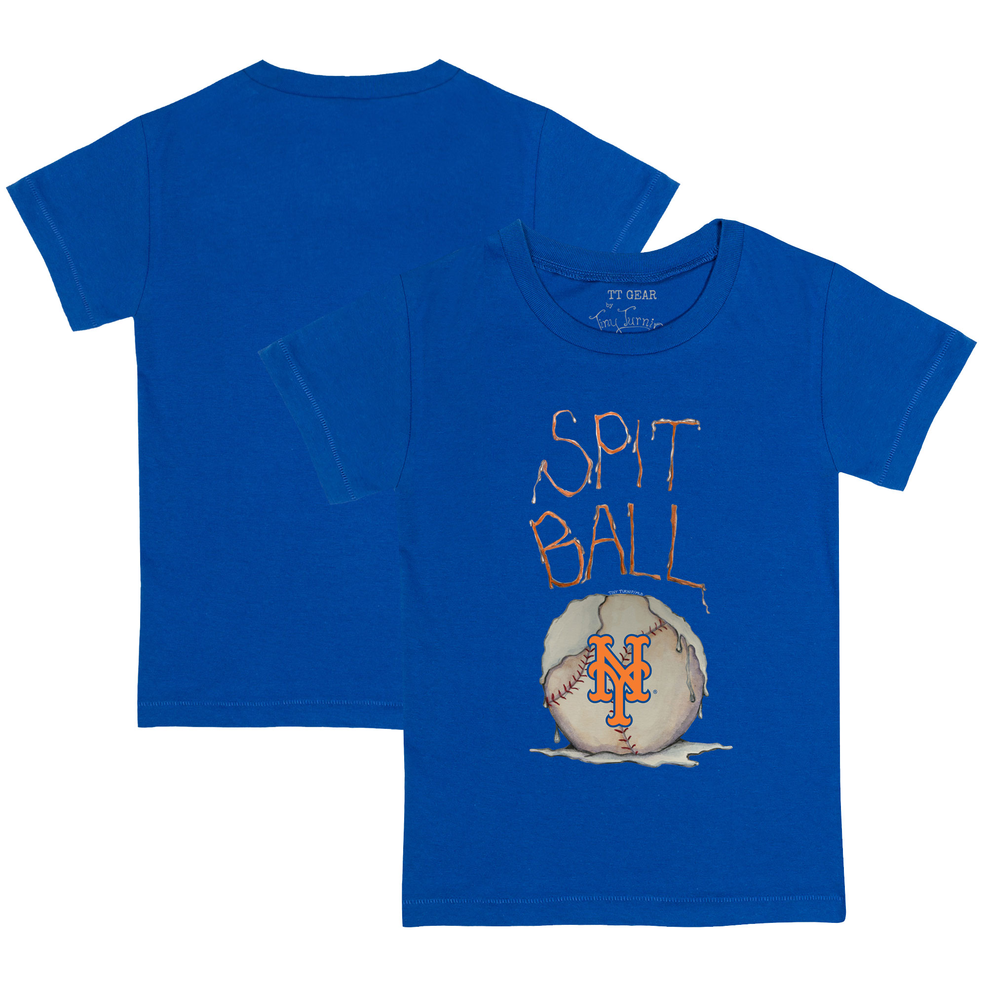 Infant Tiny Turnip Royal New York Mets Spit Ball T-Shirt