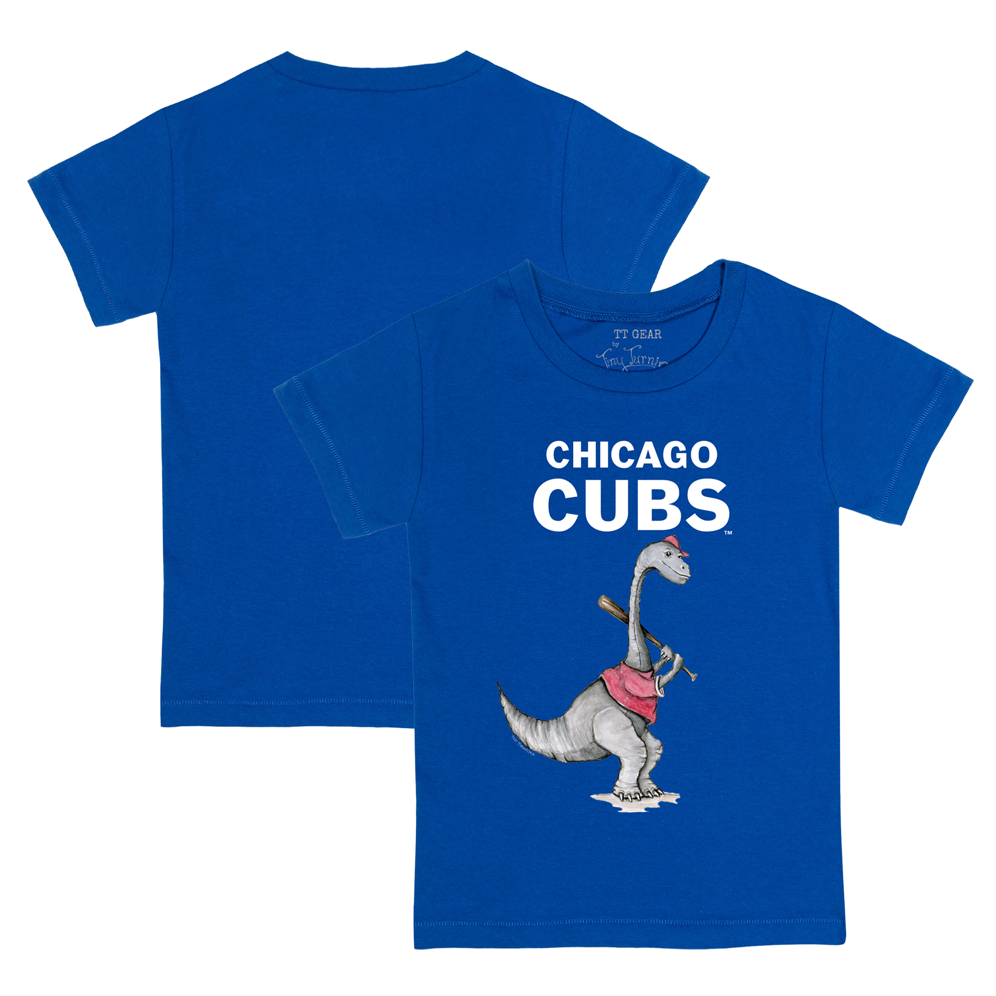 Toddler Tiny Turnip Royal Chicago Cubs Bronto T-Shirt