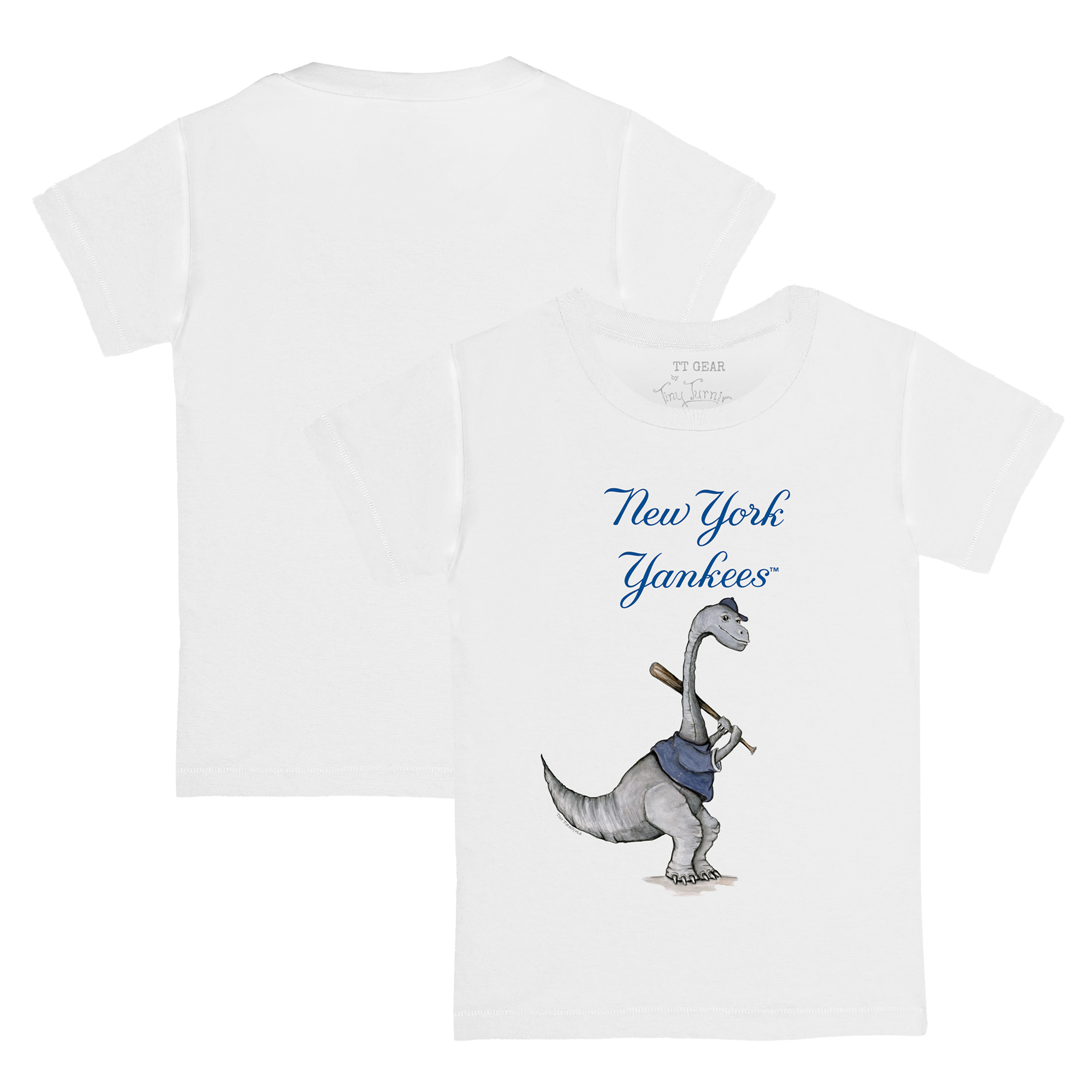 Toddler Tiny Turnip White New York Yankees Bronto T-Shirt