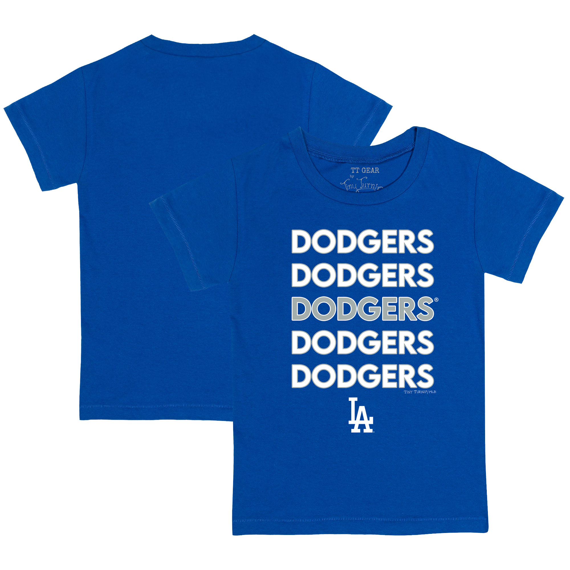 Youth Tiny Turnip Royal Los Angeles Dodgers Stacked T-Shirt