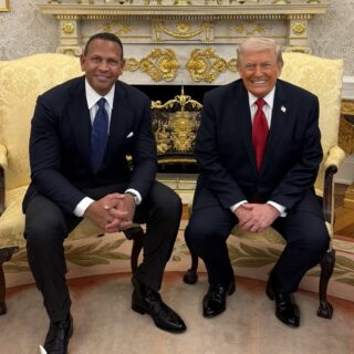 Alex Rodriguez Appears With Trump at the White House