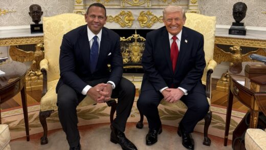 Alex Rodriguez Appears With Trump at the White House