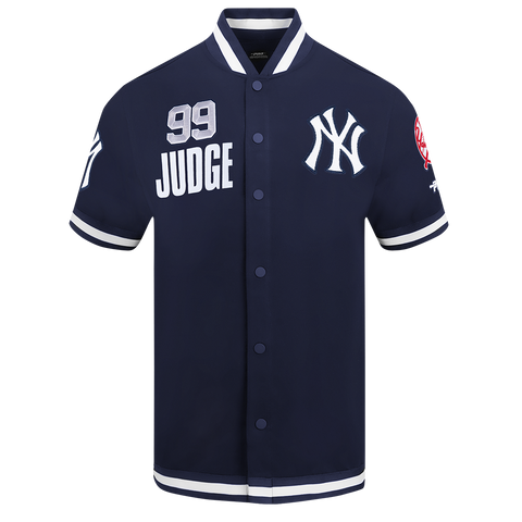 MLB NEW YORK YANKEES AARON JUDGE #99 CLASSIC MEN'S WARM UP JACKET (MIDNIGHT NAVY)