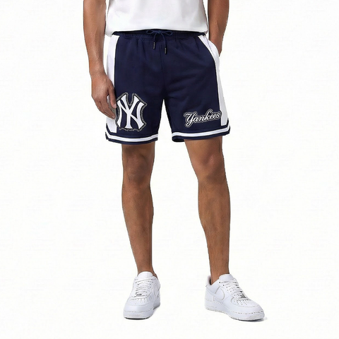 MLB NEW YORK YANKEES DIY PICK STITCH MEN'S DOUBLE KNIT 2.0 SHORT (MIDNIGHT NAVY)