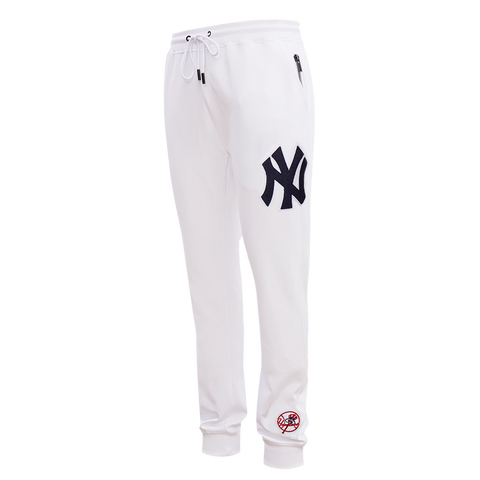 MLB NEW YORK YANKEES CLASSIC CHENILLE MEN'S JOGGER (WHITE)