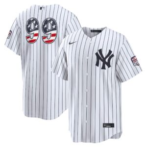 Men’s Aaron Judge New York Yankees Nike USA 250 Fourth of July White Home Stadium Jersey
